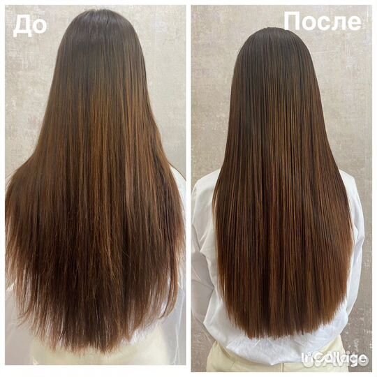 Кератиновое выпрямление волос