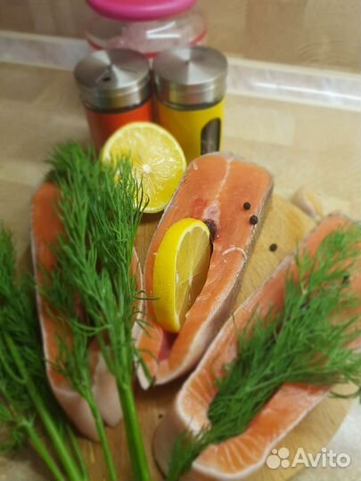 Стейки лосося