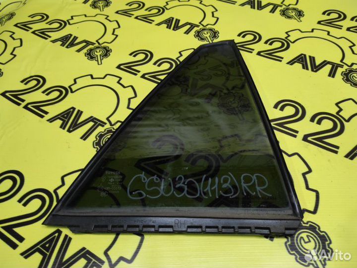 Форточка двери задняя правая Toyota Harrier GSU30