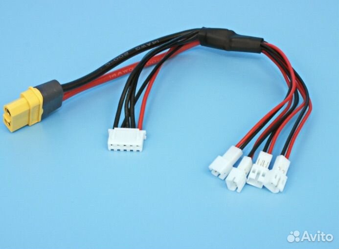 PH2.0 Кабель для зарядки 4 батарей