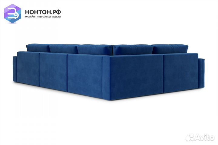 Диван угловой тик-так Монарх М3У1 темно-синий