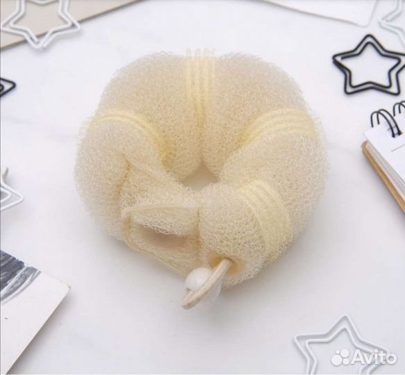 Валик для волос с кнопкой и резинкой