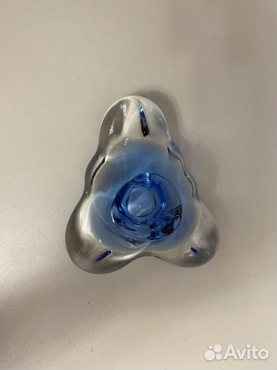 Пепельница богемское стекло