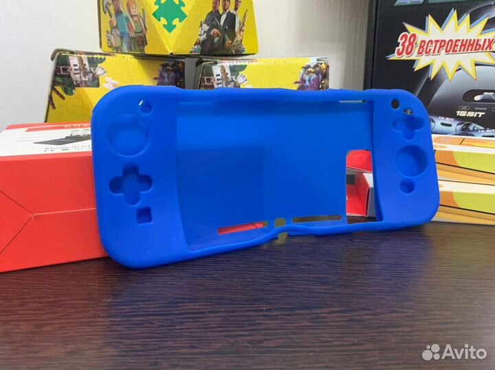 Силиконовый чехол для Nintendo Switch Синий