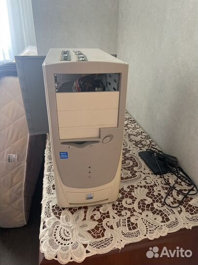 Корпус, блок питания, память ddr2 512*4шт