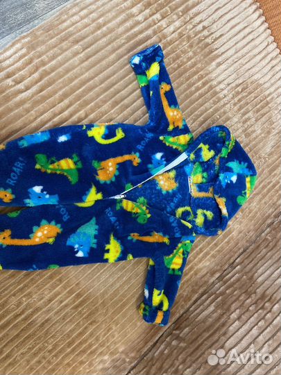 Теплый комбинезон меховой детский 68 74 80