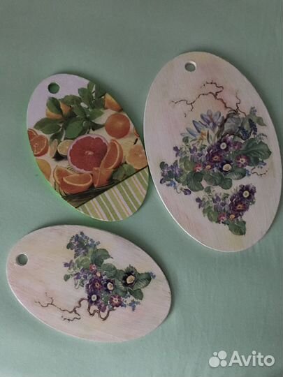 Кухонная разделочная доска. Декупаж