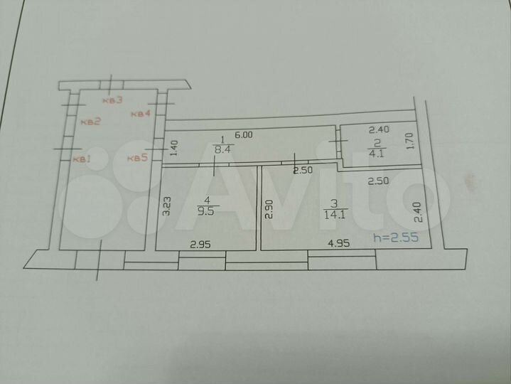 1-к. квартира, 36 м², 1/1 эт.