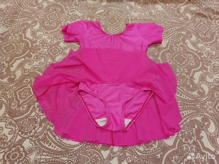 Купальник гимнастический с юбочкой