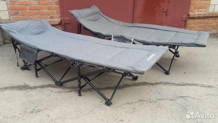 Раскладушка туристическая с матрасом