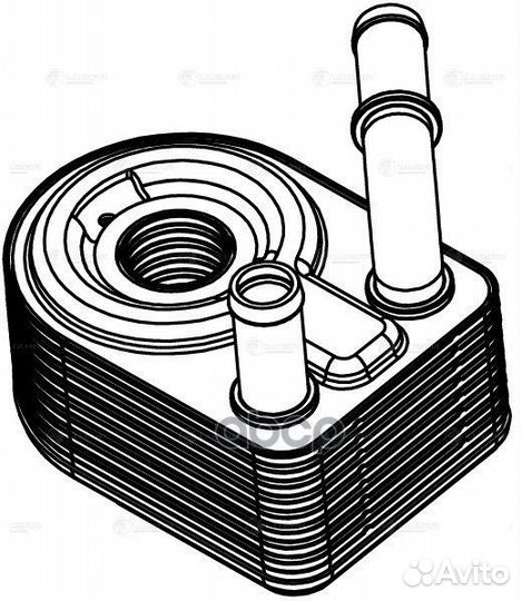 Радиатор масляный ford focus III/C-MAX/kuga 10