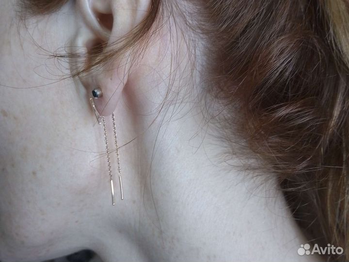 Золотые серьги