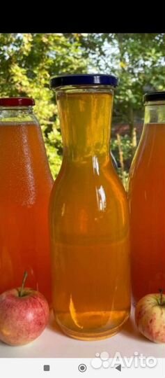 Яблочный сок, кабачки и яблоки