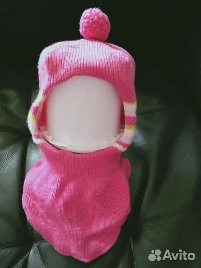 Шапка шлем для девочки 52
