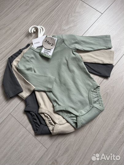 Комплект боди h&m 62р новые