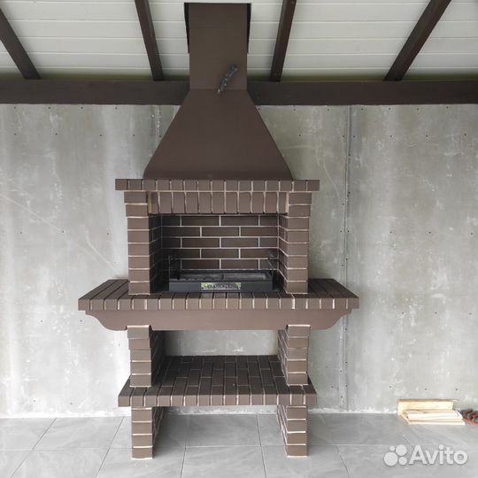 Мангальный комплекс из кирпича Барбекю