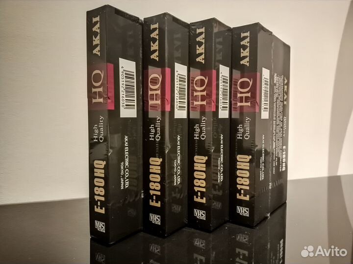 Видеокассеты новые запечатанные akai, TDK