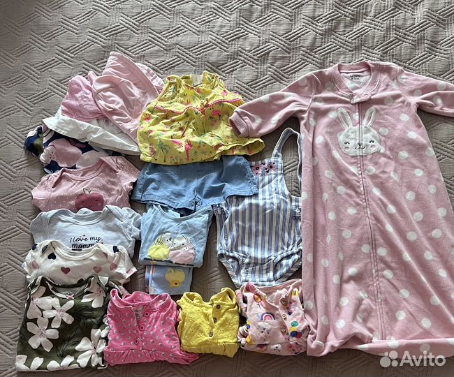 Вещи пакетом для девочки carter’s, mother care