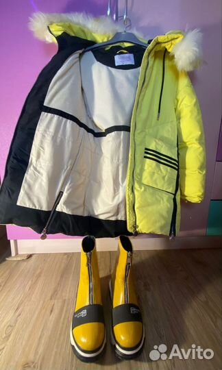 Зимний комплект для девочки 140