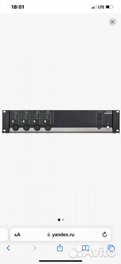 Матричный коммутатор четырехзонный audac MTX48