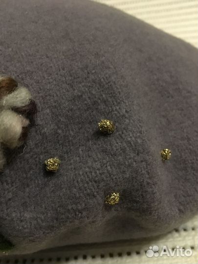 Новый берет 100 шерсть 58 размер Италия