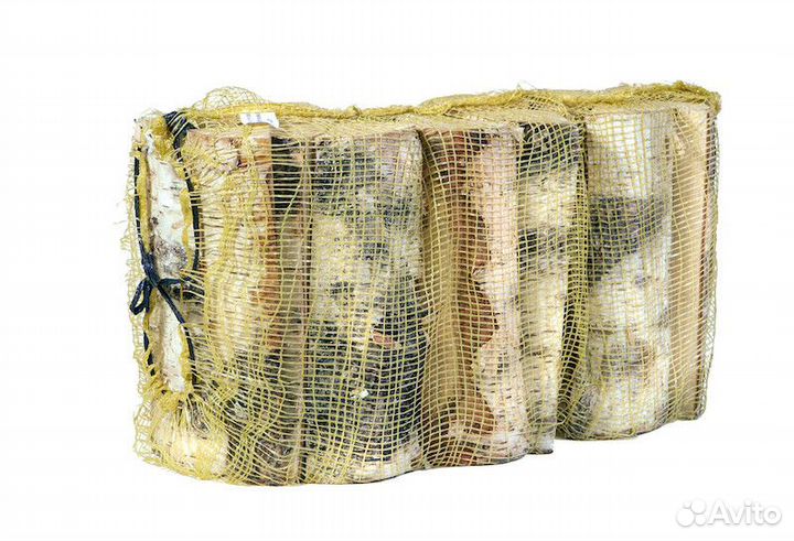 Дрова колотые в сетках