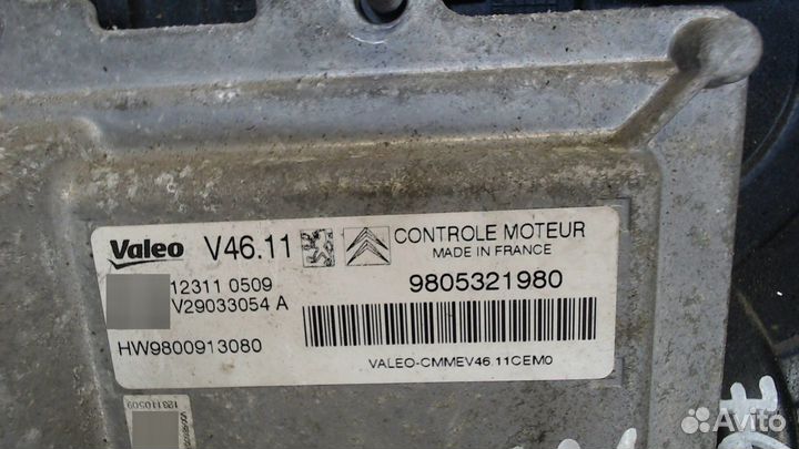 Блок управления двигателем Peugeot 208, 2013