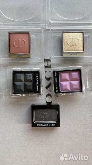 Тени Dior, Givenchy, Clarins, Chanel, Lancome