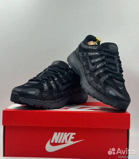 Элегантные черные кроссовки Nike P-6000