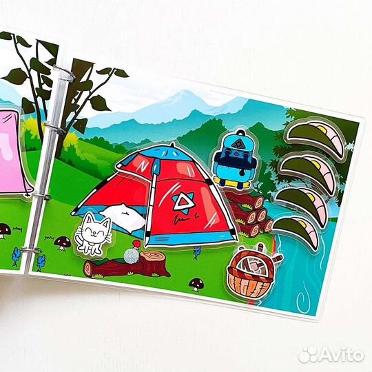 Игры на липучках Альбом Тока Бока