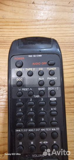 Пульт technics rak-su 129wh