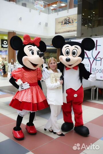 Ростовые куклы поздравление, Микки Маус