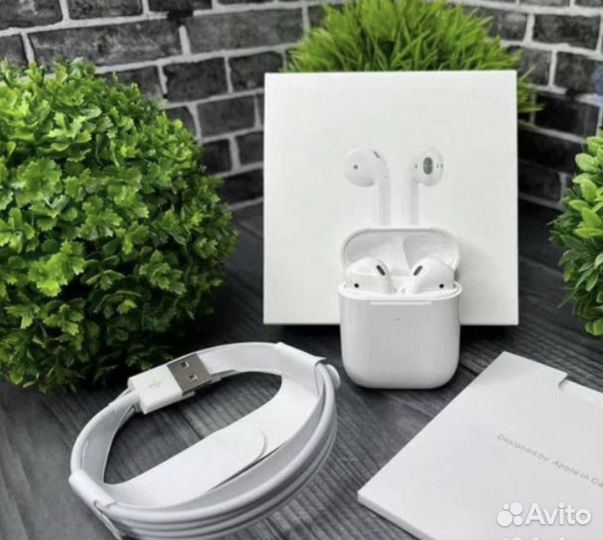 Наушники AirPods 2 Оригинального качества 1:1