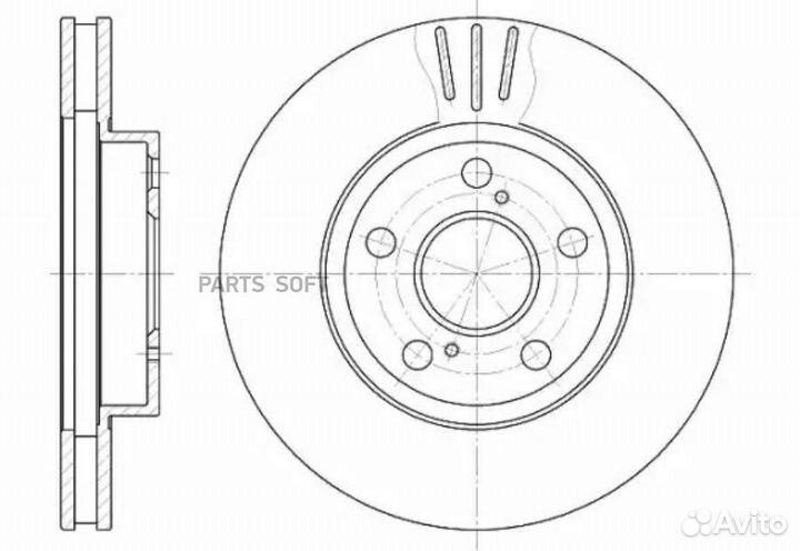 Road house 654010 Диск тормозной Celica 94-99