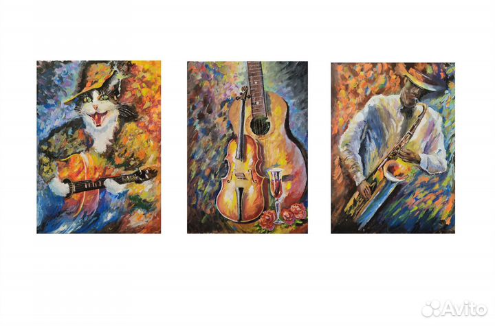 Живопись. Триптих. Вольная копия