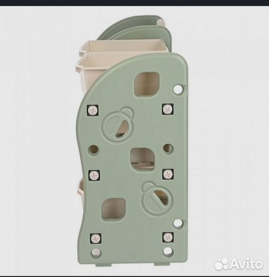 Стеллаж для игрушек с ящиками Green, 116*34*66