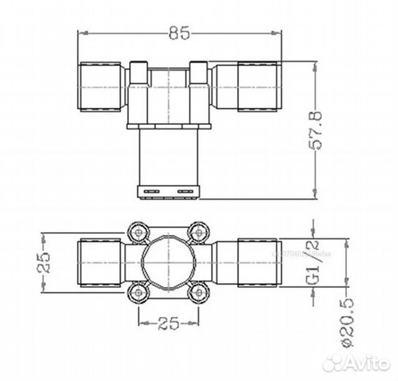 Программируемый клапан 12В. Д-1/2(20)