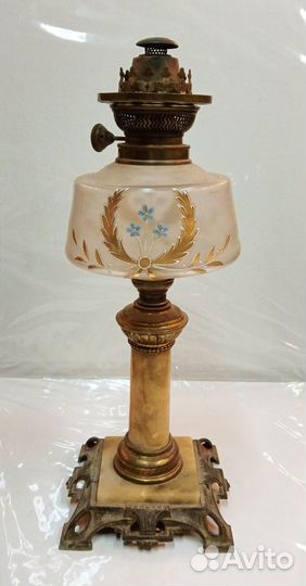 Керосиновая лампа настольная Россия до 1917 года