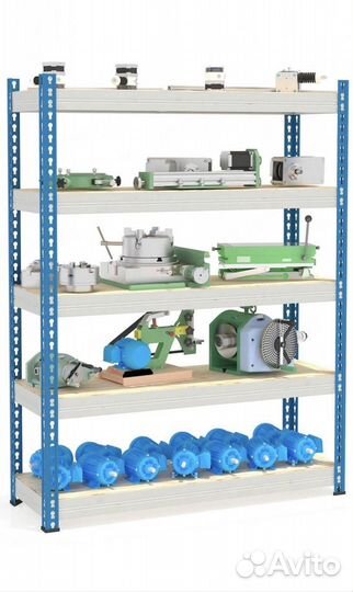 Стеллаж грузовой мкф 5 полок 300 кг 15505-2,0