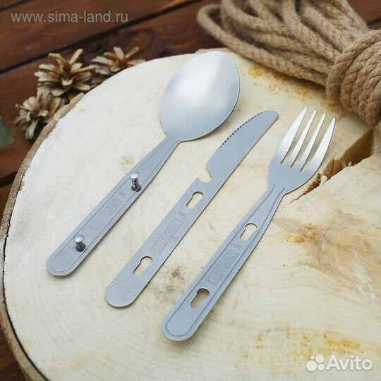 Набор столовых приборов туристический «следопыт»