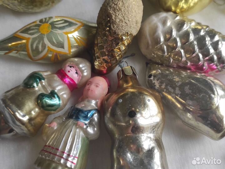 Советские елочные игрушки одним лотом