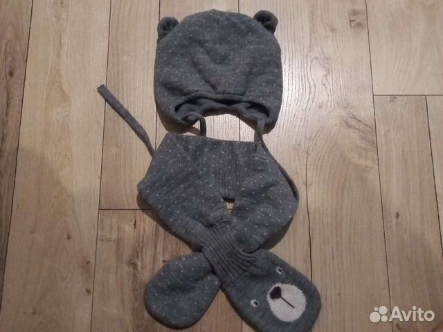 Комплект шапка и шарф для девочки crockid 42-44