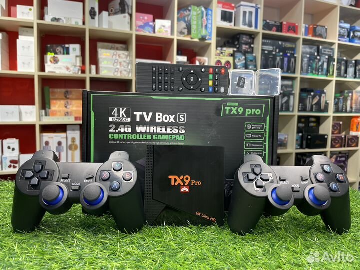 Игровая приставка + Android TV Game Box TX9 Pro