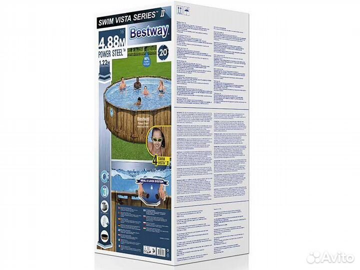 Бассейн Бествей 488х122, 56725