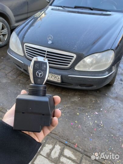 Блокиратор руля Mercedes, ключ