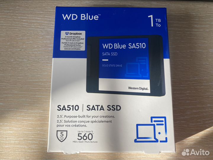 Новый SSD WD Blue 1TB