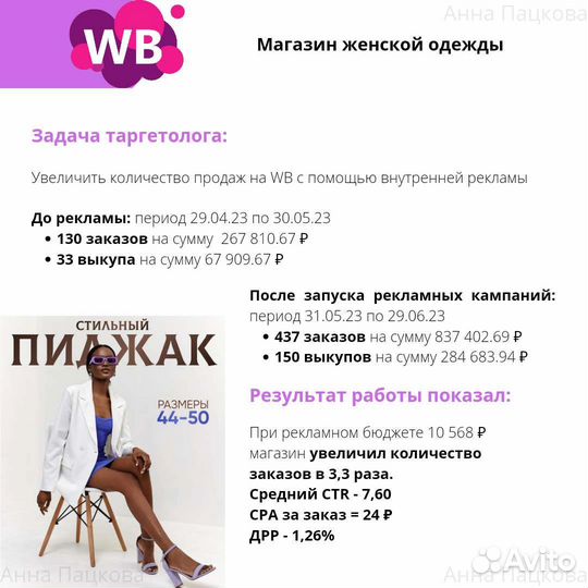 Реклама на Вб. Продвижение Wildberries
