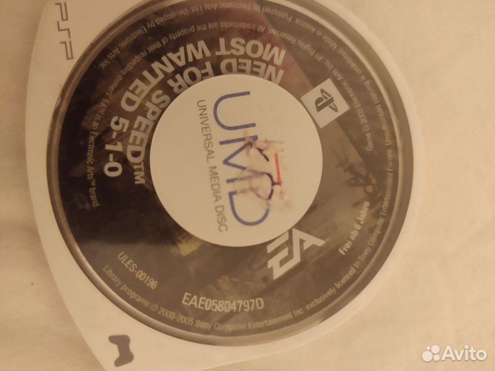 Nfs most wanted Игра psp Umd лицензия рабочая б. У