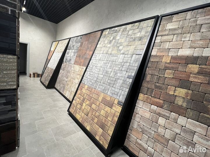 Тротуарная плитка брусчатка 100.200.40 серая