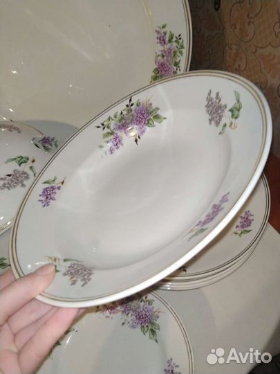 Сервиз сирень дулево 1954 полный